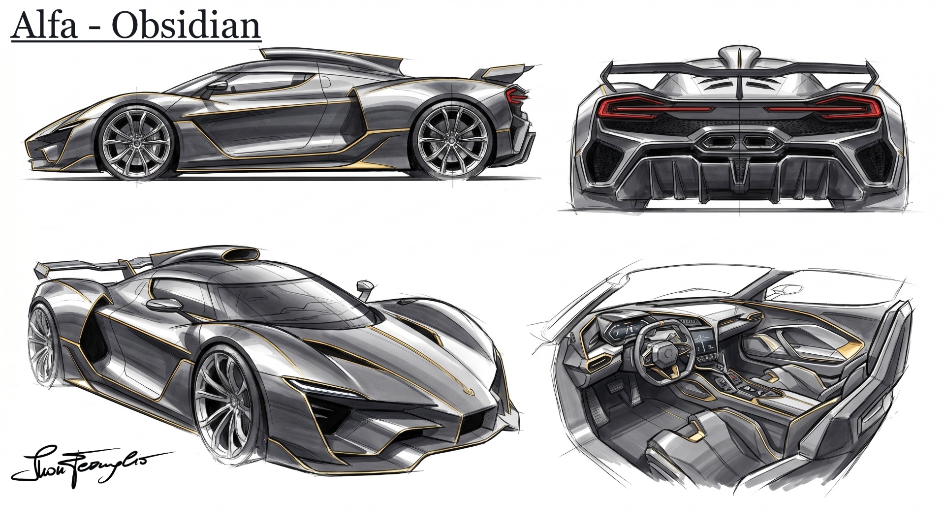 ALFA — Automotive sketch, Obsidian class