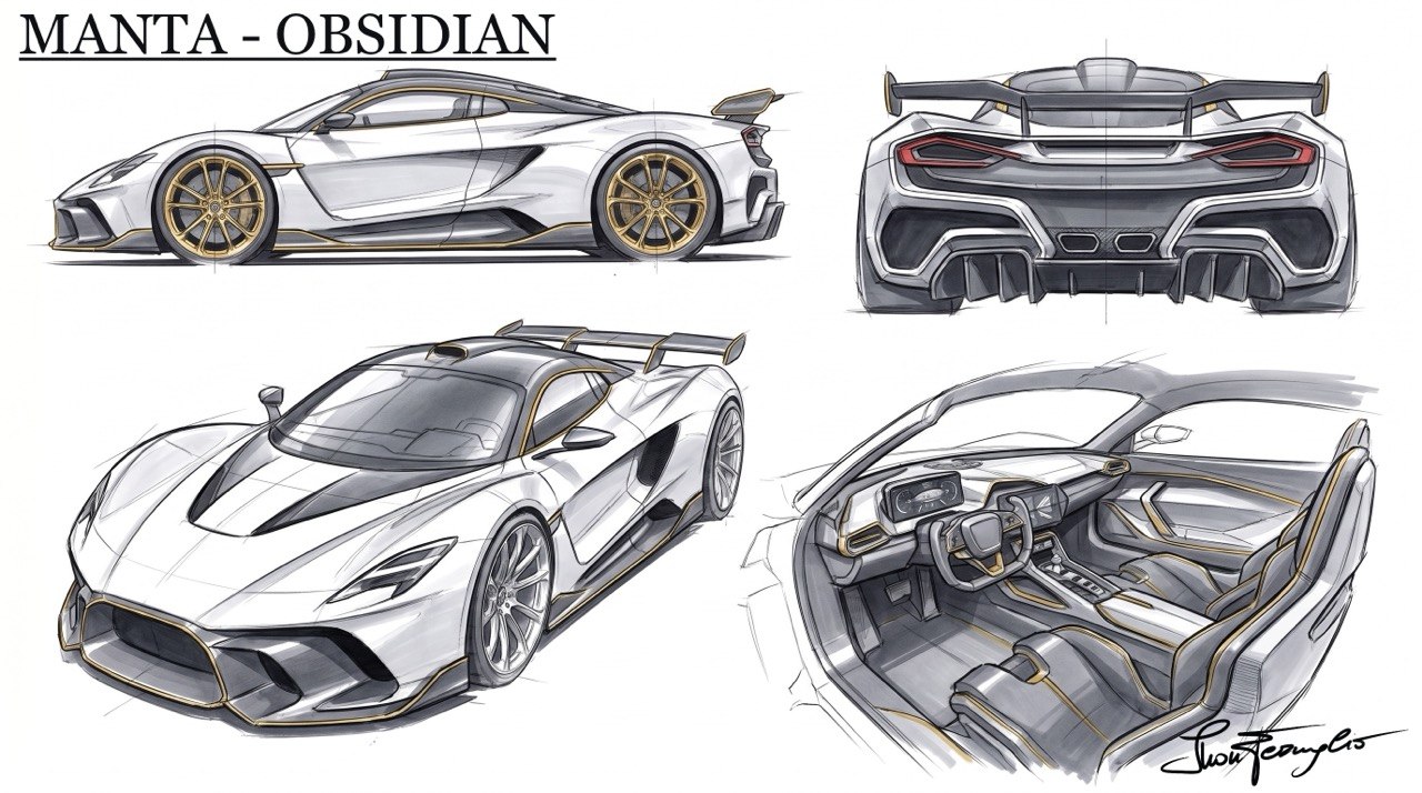 MANTA — Automotive sketch, Obsidian class