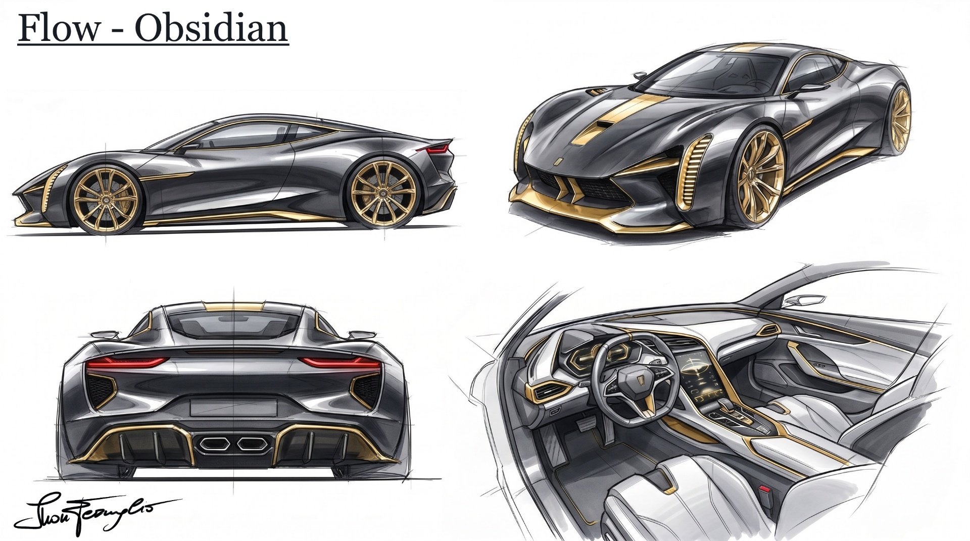 FLOW — Automotive sketch, Obsidian class